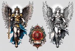 st michael tattoo idea