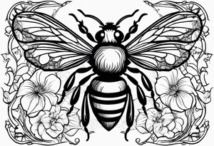 a bee tattoo idea