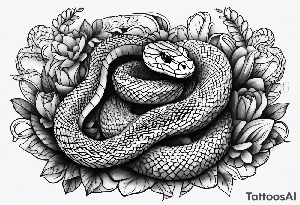 Little snake tattoo idea