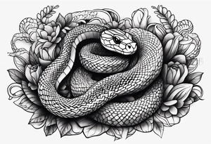 Little snake tattoo idea