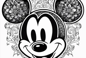 mickey mouse tattoo idea