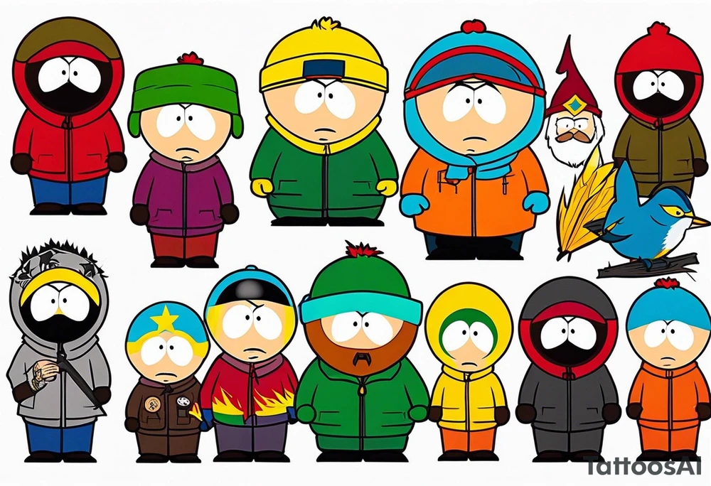 South Park tattoo of one of the characters tattoo idea
