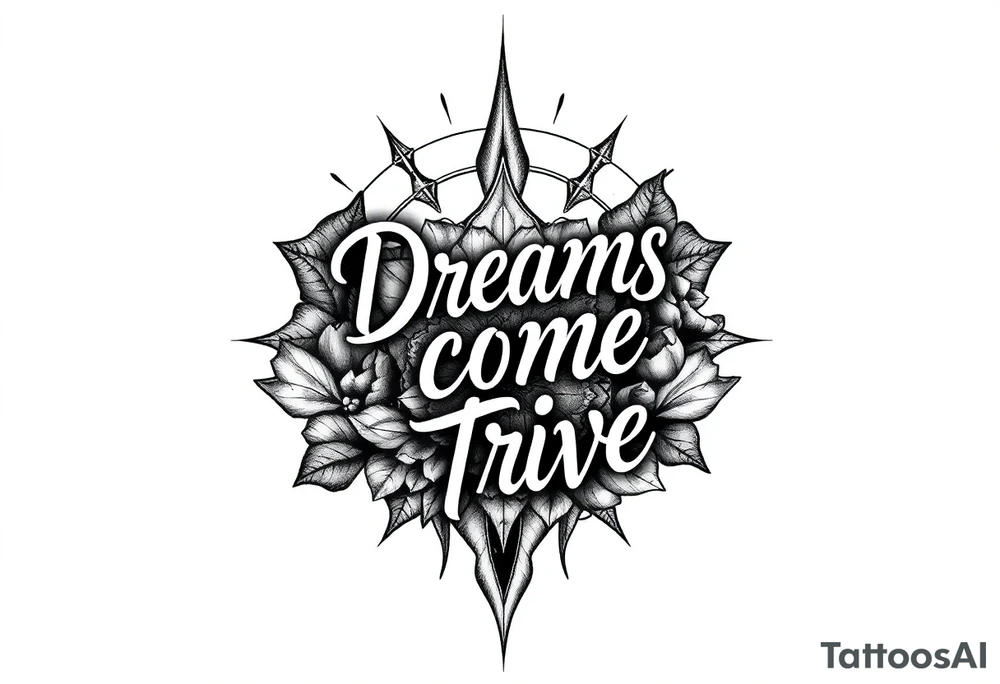 Dreams come true tattoo idea
