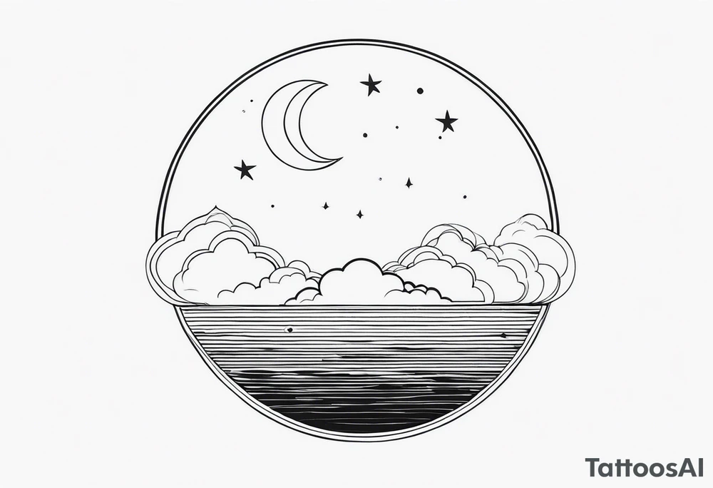 sacred moon tattoo idea