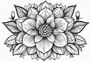A pretty flower symbolizing Christianity tattoo idea
