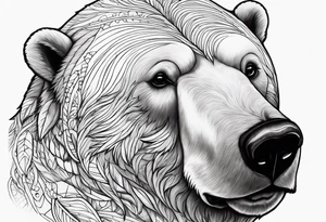 Polar bear killing walrus tattoo idea