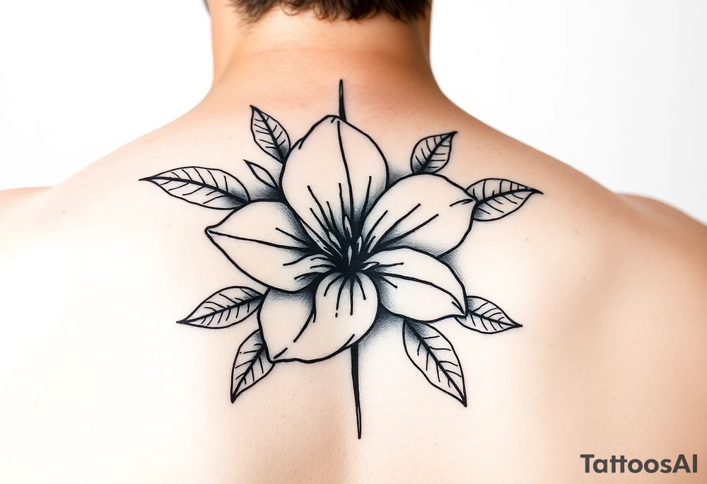 Puerto Rico island  Flor de Maga tattoo idea