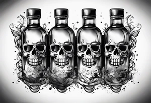 Molotov cocktail bomb tattoo idea