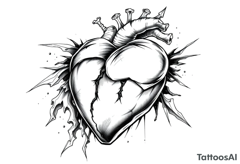 Heart hurts tattoo idea
