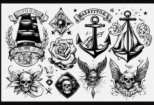 Old-school tattoo sketch tattoo idea