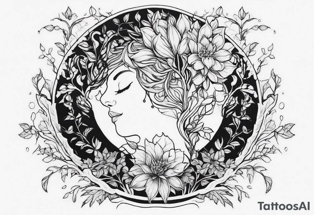 Body that grows plants out of it tattoo idea