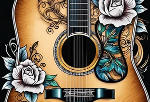 Acoustic Guitar hello darlin tattoo idea