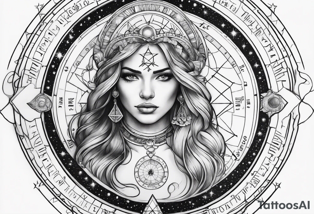 Astrology, Gemini, Natal Chart, vision, armband tattoo idea