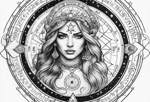Astrology, Gemini, Natal Chart, vision, armband tattoo idea