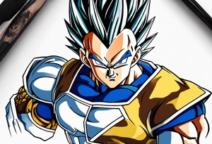 Vegeta ultra ego tattoo idea