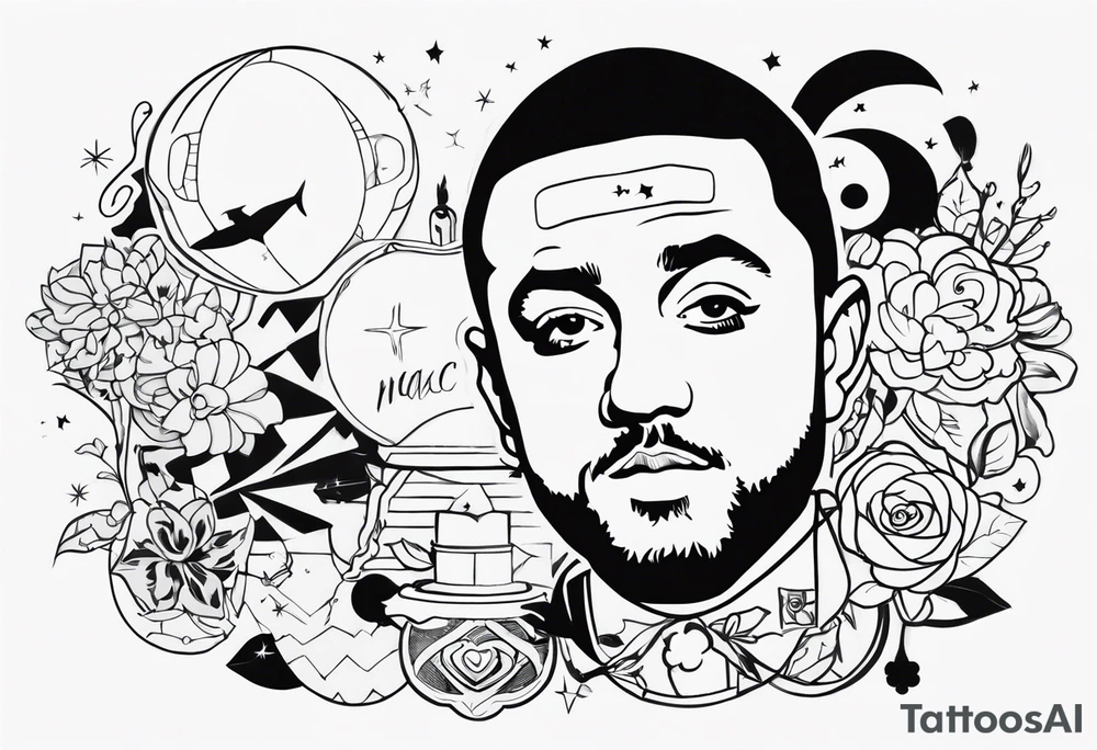 mac Miller's albums tattoo idea