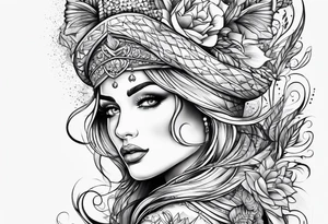 Patriotic, life, love, respect, dignity, feminine tattoo idea