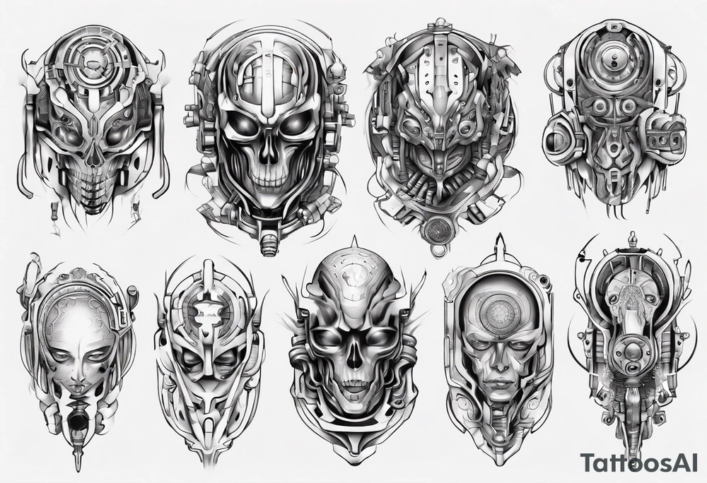 Cybernetic ass tattoo idea