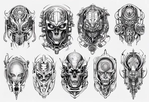 Cybernetic ass tattoo idea