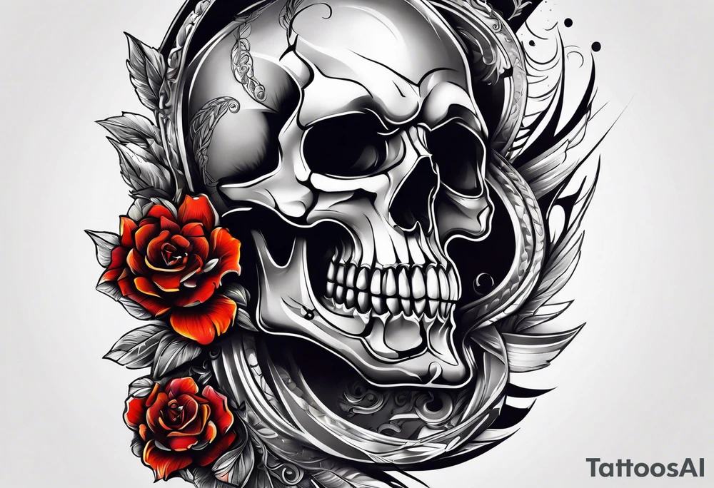 Skull Knee tattoo tattoo idea