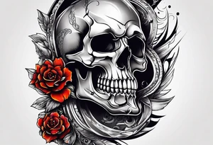 Skull Knee tattoo tattoo idea