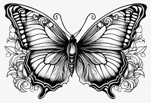 Uma borboleta delicada tattoo idea