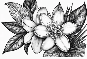 Night flowering jasmine tattoo idea