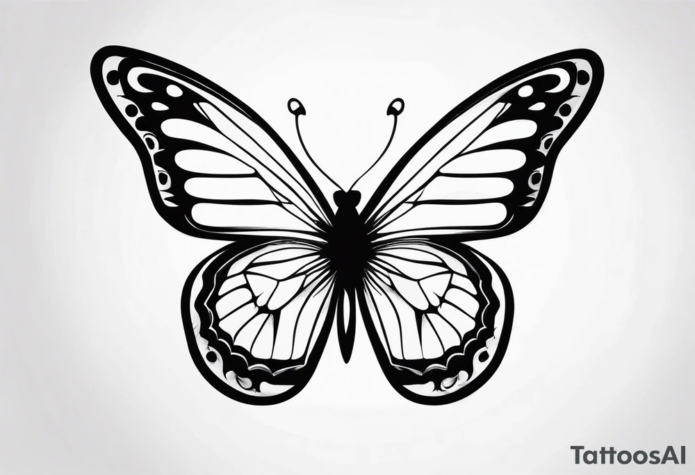 butterfly on wrist tattoo idea