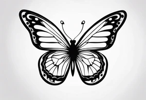 butterfly on wrist tattoo idea