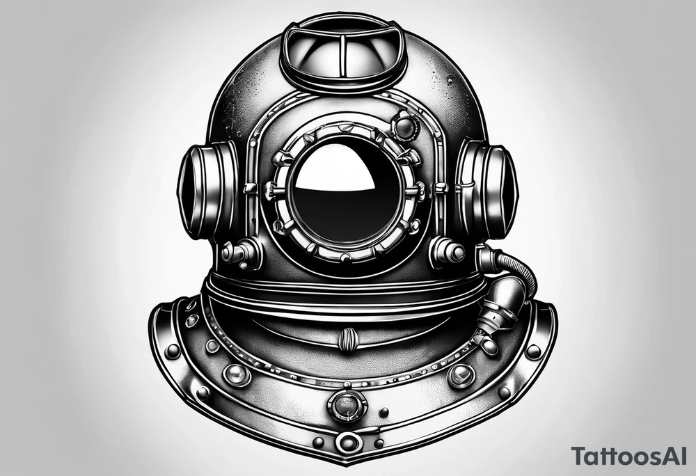 mark v diving helmet tattoo idea