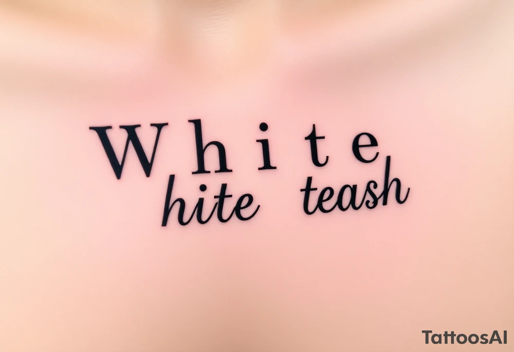 White trash tattoo idea