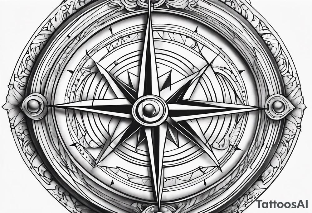 Nordic compass tattoo idea