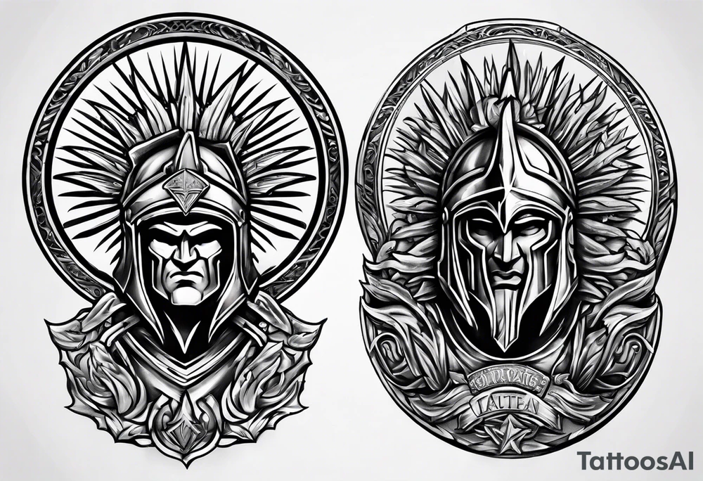 Spartan
Challenge coin tattoo idea