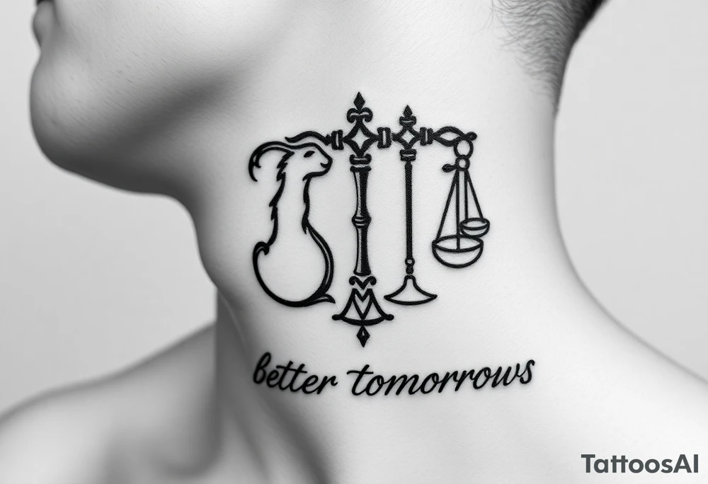 aries and libra
against the odds 
in love
better tomorrows tattoo idea