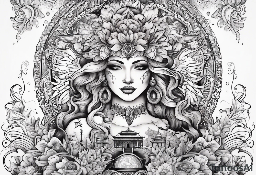 Man and god's tattoo idea