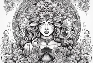 Man and god's tattoo idea