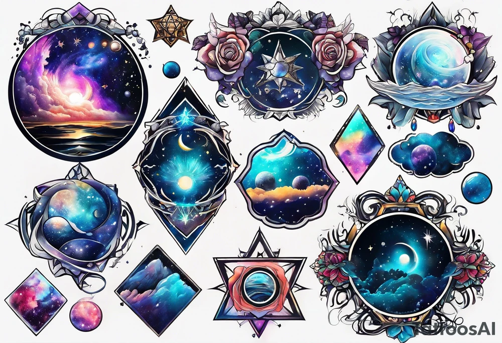 Galaxy tattoo idea