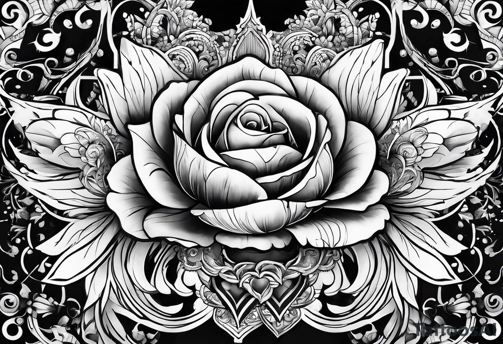 Cœur brisé tattoo idea