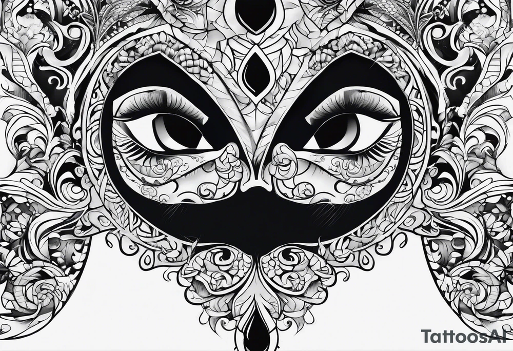 ghost face tattoo idea