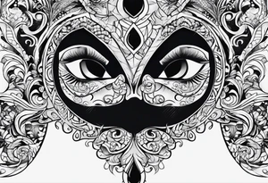 ghost face tattoo idea