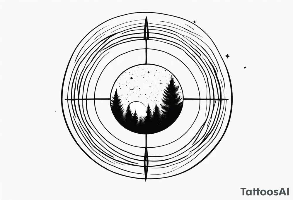 A certain kind of darkness is needed to see the stars, text, circle tattoo idea