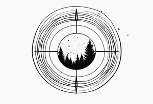 A certain kind of darkness is needed to see the stars, text, circle tattoo idea