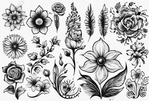 Ukranian Flowers tattoo idea
