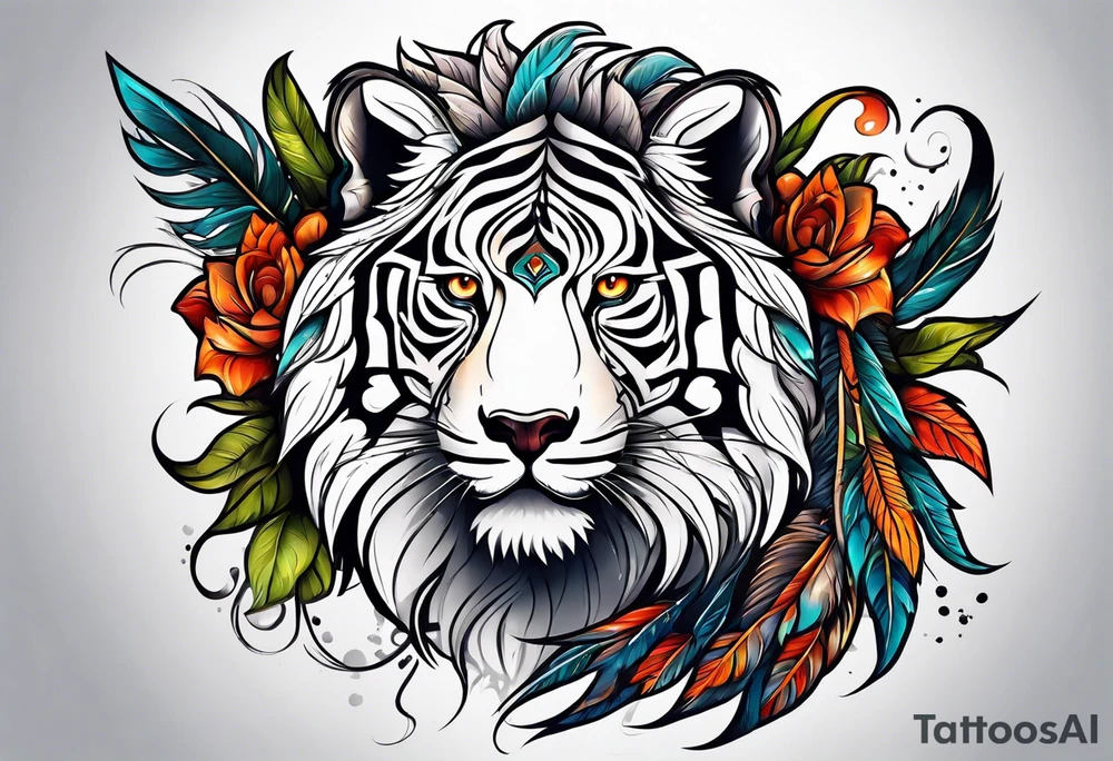 Alpha group of animals tattoo idea