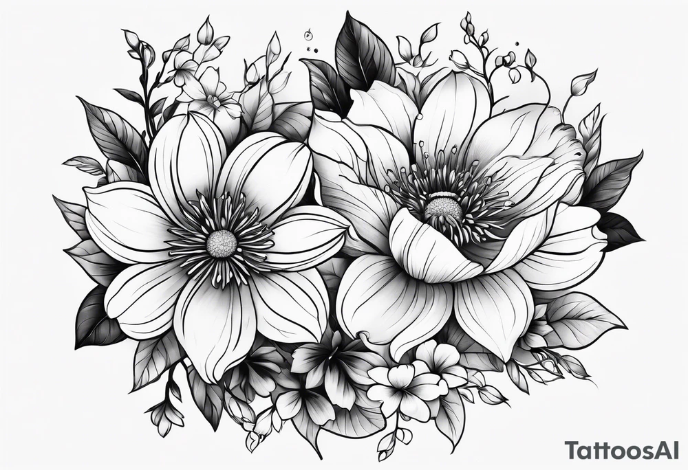 flowers tattoo idea