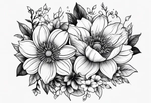 flowers tattoo idea
