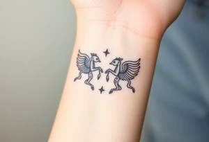 Asian, Gemini, twins tattoo idea