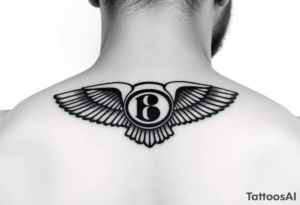 tattoo ideas for back of the neck using bentley logo for a dog that passed away tattoo idea