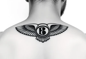 tattoo ideas for back of the neck using bentley logo for a dog that passed away tattoo idea