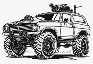 Mad max furiosa  Octoboss dementis war rig die eternal traditional tattoo idea